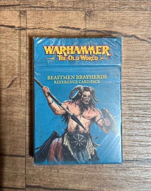 Games Workshop Warhammer: The Old World Beastmen Brayherds Reference Card Pack