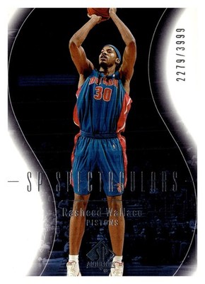 Rasheed Wallace 2004-05 SP Authentic #93 SP Spectaculars /3999 HOF A8