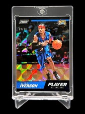 2018/19 Panini ALLEN IVERSON /30 PLAYER OF DAY CHECKERBOARD REFRACTOR SSP HOLO