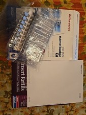 38 Name Badges from Office Depot  Clip-on Style With 200  Paper Inserts
