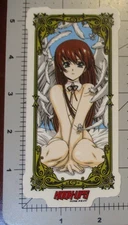 HOOK-UPS Logo Skate Sticker Lg ANGEL GIRL skateboards helmets decal hentai Z