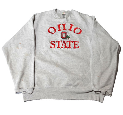 OSU Gray Crewneck Sweatshirt Men's XL Vintage 90s Made In USA Fruit Of The Loom
