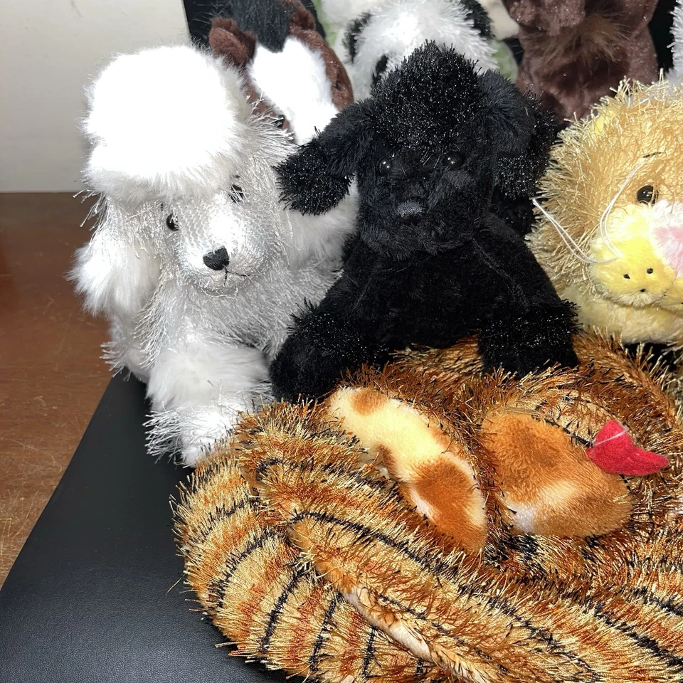 Ganz Plush Webkinz LilKinz Lot of 12 No Codes Snake Poodle Cat Frog Panda Moose - Image 3 of 4