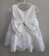 Baby Flower Girls Lace Dress First Birthday Wedding Baptism Christening Dress 9m