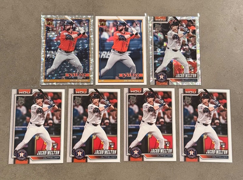 MLB BASEBALL TOPPS 2026 SERIES 1 JACOB MELTON ROOKIE CARD LOT HOUSTON ASTROS