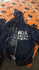 Hollister California Men's Black Full Zip Fleece Hoodie Graphic Logo XL