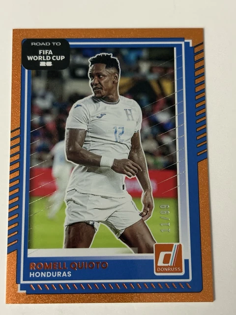 2025-26 Donruss Road to FIFA World Cup  Orange  Romell Quioto, Honduras /99
