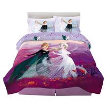 Disney Frozen 2 Kids Bedding Full Size Comforter  Sheets, 5 Piece Set