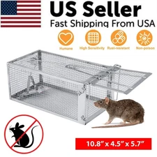 USA Mouse Trap Rat Trap Rodent Trap Live Catch Cage, Easy to Set Up and Reuse