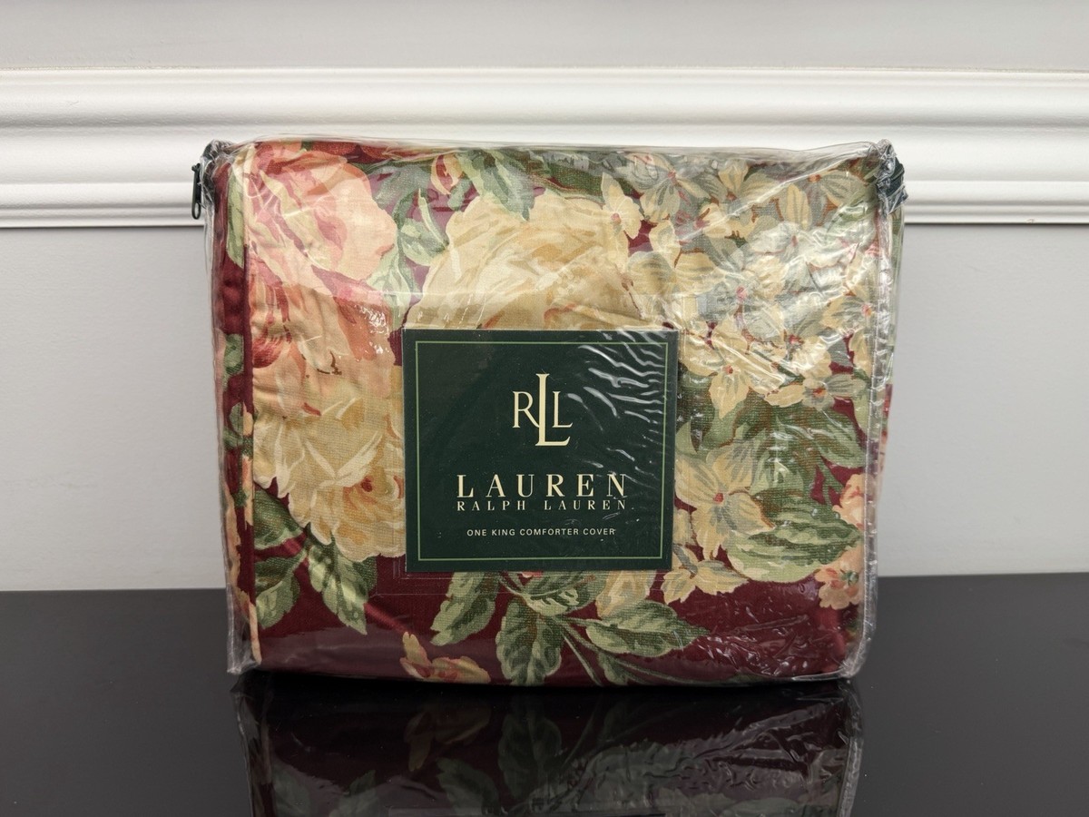Vintage Ralph Lauren Desert Plains Floral KING Duvet Comforter