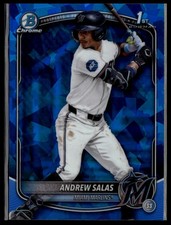 2025 Bowman Chrome Sapphire Andrew Salas #BCP-156 1st Miami Marlins