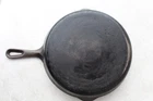 VTG GRISWOLD NO 9 A Cast Iron 11 1/4" Skillet SMALL BLOCK LOGO 2 Spout NO RESERV