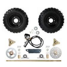 29"Rear Axle Assembly Complete Wheel Hub Kit for Go Kart Quad Trike Drift Bikes
