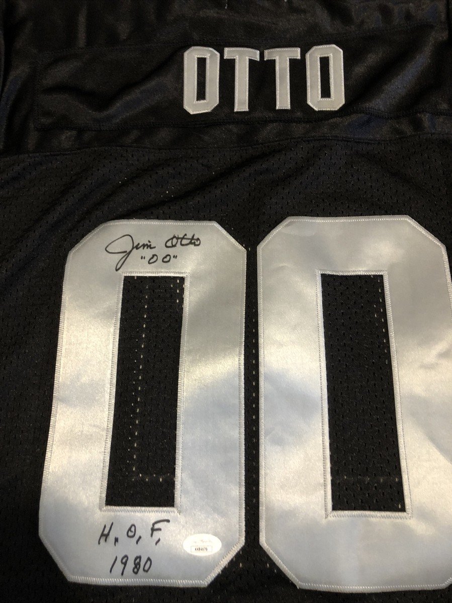 Jim Otto Oakland Raiders Autographed Jersey With HOF Inscription