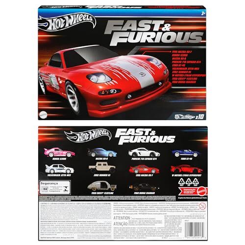 Hot Wheels FAST & FURIOUS HVX27 10 Cars In Pack August 2024 | eBay