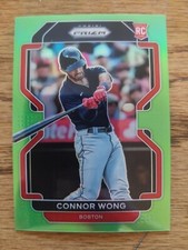 2022 Panini Prizm - Tier III Lime Green Prizm #248 Connor Wong /125 (RC)
