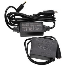 Alimentatore USB per Panasonic Lumix DMC-GH2H DMC-GH2K DMC-GH2 9V 2m + Accoppiatore DC