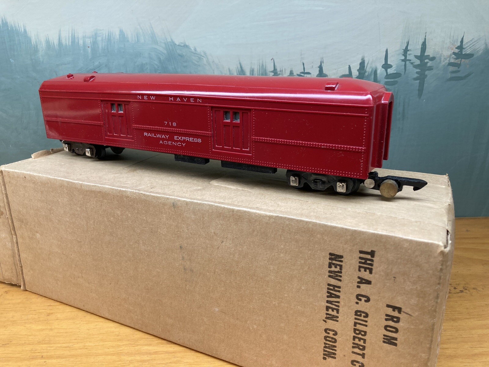 American Flyer S Scale 718 Mail Car E+/OB eBay
