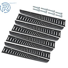 5 E-track Tie-down Rail Steel E-track Tie-downs 8pcs For Pickups Trucks Vans