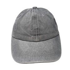 Unbranded Slideback Hat Gray Youth One Size Adjustable Solid Blank