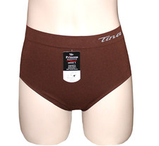 1/3/ Damen Seamless Slips BW Zwickel braun  Größenauswahl Sonderpreis