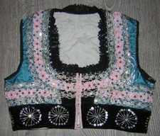 CZECH VINTAGE ANTIQUE GIRLS PEASANT FOLK COSTUME KROJ VEST EAST MORAVIAN