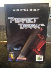Vintage 2000 PERFECT DARK Nintendo 64 N64 Game Instruction Manual Booklet* ONLY*