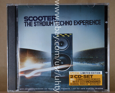 SCOOTER THE STADIUM TECHNO EXPERIENCE RARE UKR ORIGINAL 2CD HARD HARDCORE TRANCE