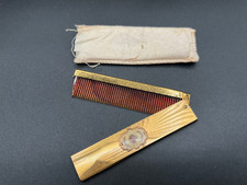 4"--Vintage 1920s GOLD TONE  Comb Pocket Case