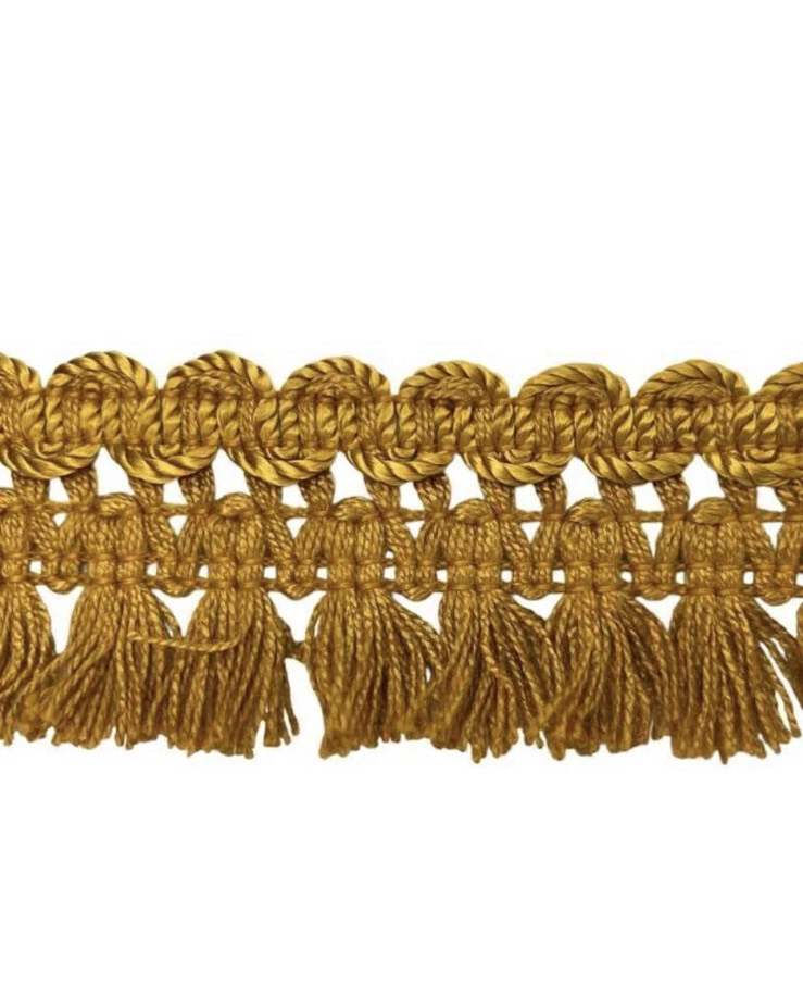 Passamaneria Frangia Con Nappine E Lurex Lucido Alta 4 Cm – Venduta Al Metro