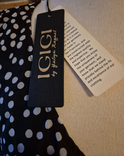 Chiffon-Maxikleid, IGIGI, Polka-Dots, Wickelkleid, Gr. 46/48 - Bild 4 von 5