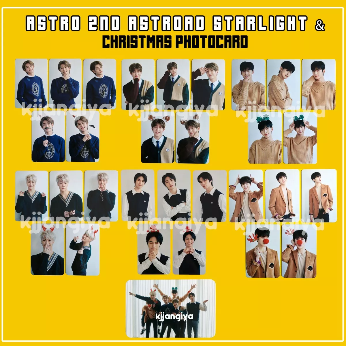 ASTRO The 2nd ASTROAD to SEOUL Starlight & Christmas Official Photocard SET