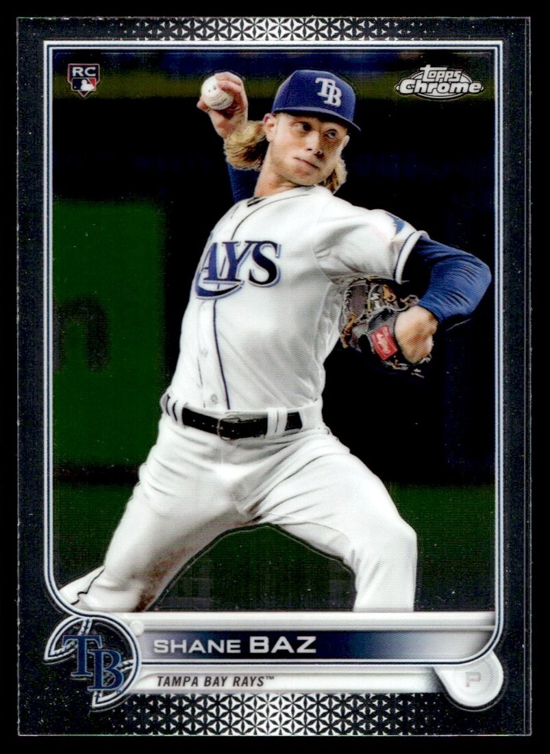 2022 Topps Chrome Shane Baz Rookie G23 Tampa Bay Rays #201