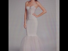 David's Bridal Trumpet Silhouette Slip White Size XXS, WORN ONCE 