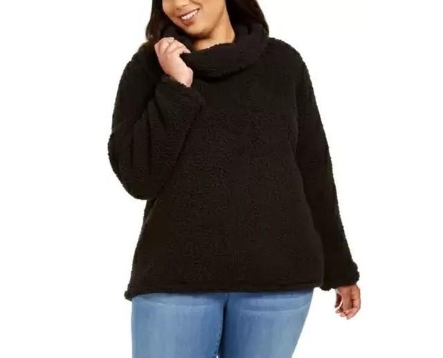 sherpa pullover plus size