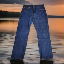   Vintage Levi  s 501XX Rigid Raw Jeans Mens 36 34 34 32 Dark Indigo Denim Y2K