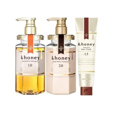  honey Deep Moist 3-Step Set Shampoo Treatment Hair Pack Made in Japan