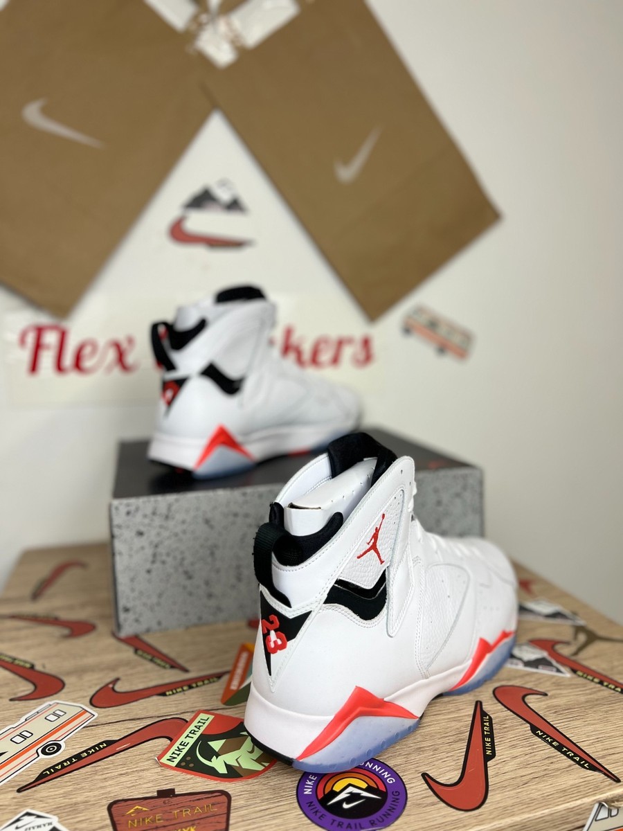 Jordan Air Jordan 7 ホワイト/レッド/グリーン　ソックス付き Air Jordan 7 Retro GS White Infrared Black Verde - Sneaker Bar Detroit