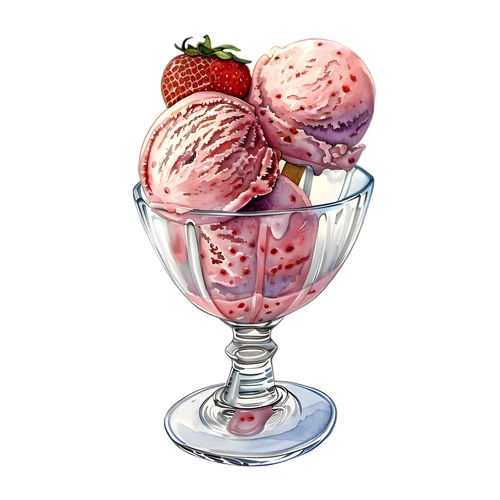 Ice Cream Self Adhesive Vinyl Sticker