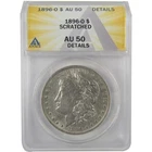 1896 O Morgan Dollar AU 50 Details ANACS Silver $1 Coin SKU:I19006