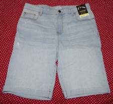 NWT Art Class Girls Bermuda Shorts Size XXL 2XL 16-18 Blue Distressed Jean Denim
