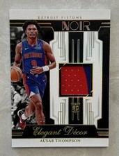 2023-24 Panini Noir - Elegant Décor Rookie Jerseys Ausar Thompson Prime Holo /25