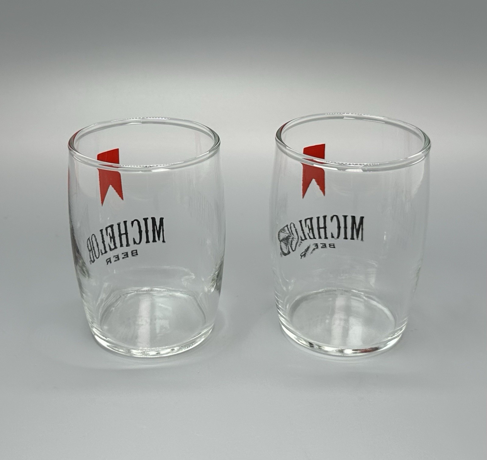 Michelob Beer Glass & Coasters Set / Vtg Tavern Advertising / Man Cave Bar Gift