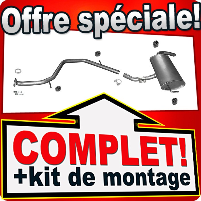 Échappement pour TOYOTA AURIS (E18) 1.8 Hybrid anti-corrosion pour réparer le bruit de moteur