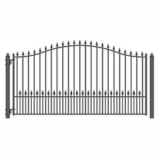 ALEKO Munich Style Ornamental Steel Single Swing 12' Driveway Gate