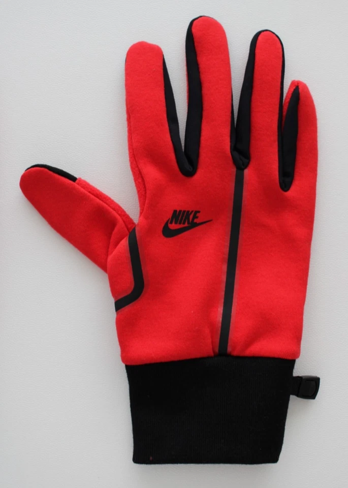 Guantes Nike Tech Fleece 2.0 para hombre grandes rojo universitario/negro Foto 2 de 4
