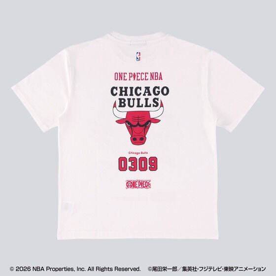 ONE PIECE × NBA T-Shirts Shanks×CHICAGO BULLS BLACK、White | eBay