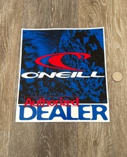 NEW O’NEILL WETSUITS AUTHORIZED DEALER VINTAGE LONGBOARD SUP FOIL SURF STICKER