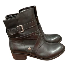 Cathy Jean Black Ankle Boots Size 7 Women’s