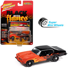 Johnny Lightning 164 1974 Pontiac Gto Black Red Wflames Johnny Lightning 164 1974 Pontiac Gto Black Red Wflames